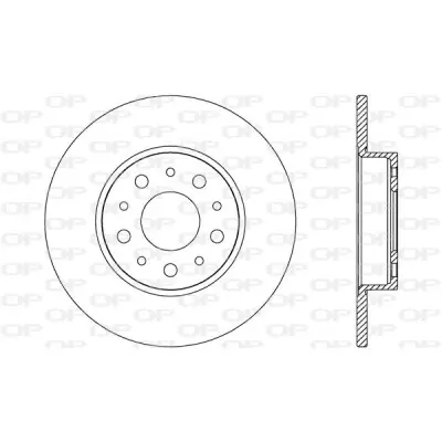Stock Limitado Disco de freno OPEN PARTS DELETED_BDA2695.10